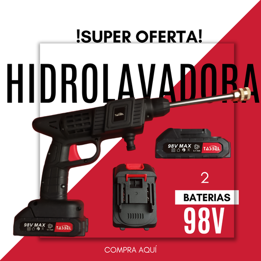 Hidrolavadora Portátil con DOS BATERIAS Y MAS!